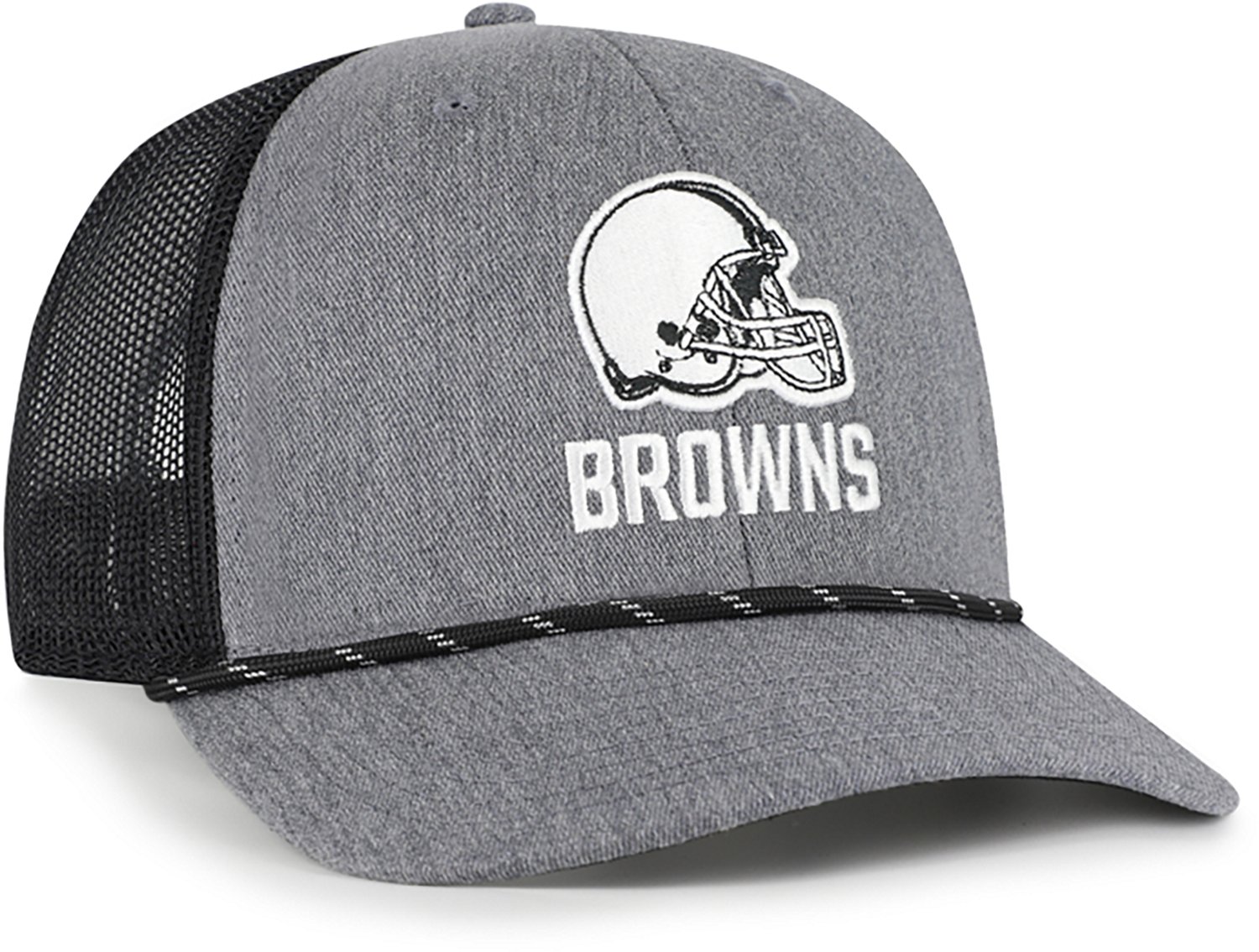 47 Brands Adults' Cleveland Browns Carbon Strap Rope Trucker Cap - view number 2