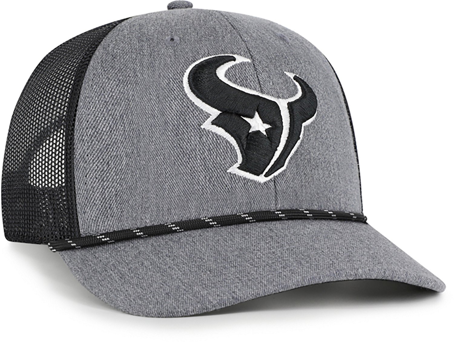 47 Brands Adults' Houston Texans Carbon Strap Rope Trucker Cap - view number 2