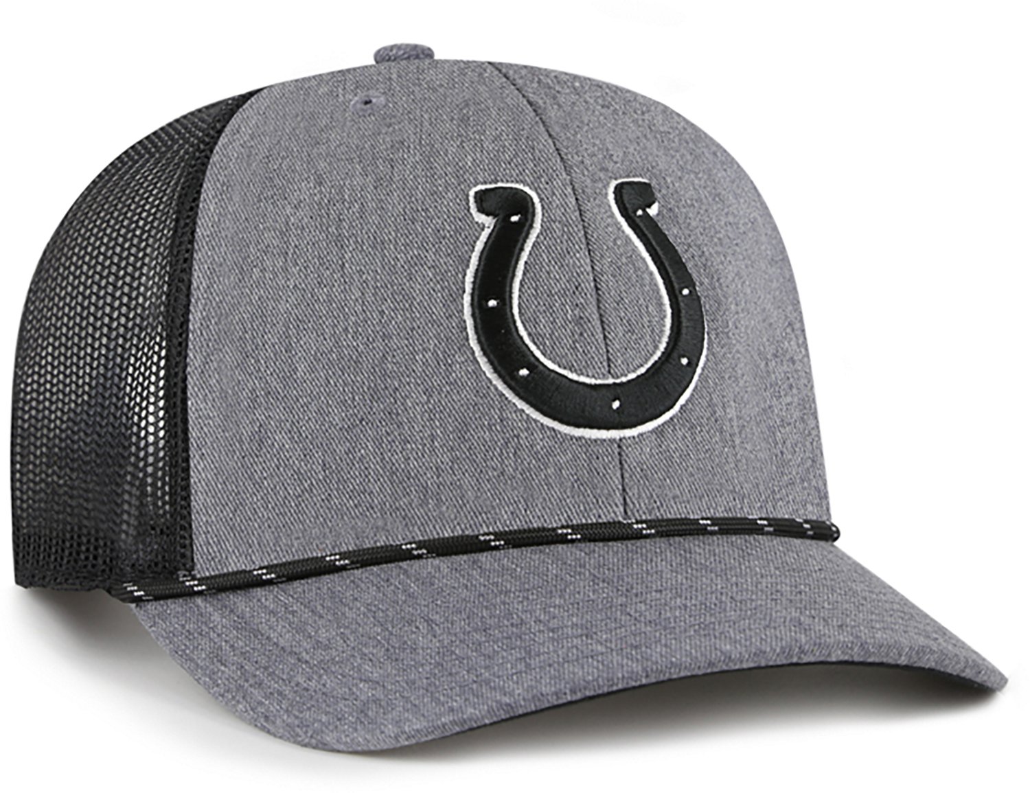 47 Brands Adults' Indianapolis Colts Carbon Strap Rope Trucker Cap - view number 2