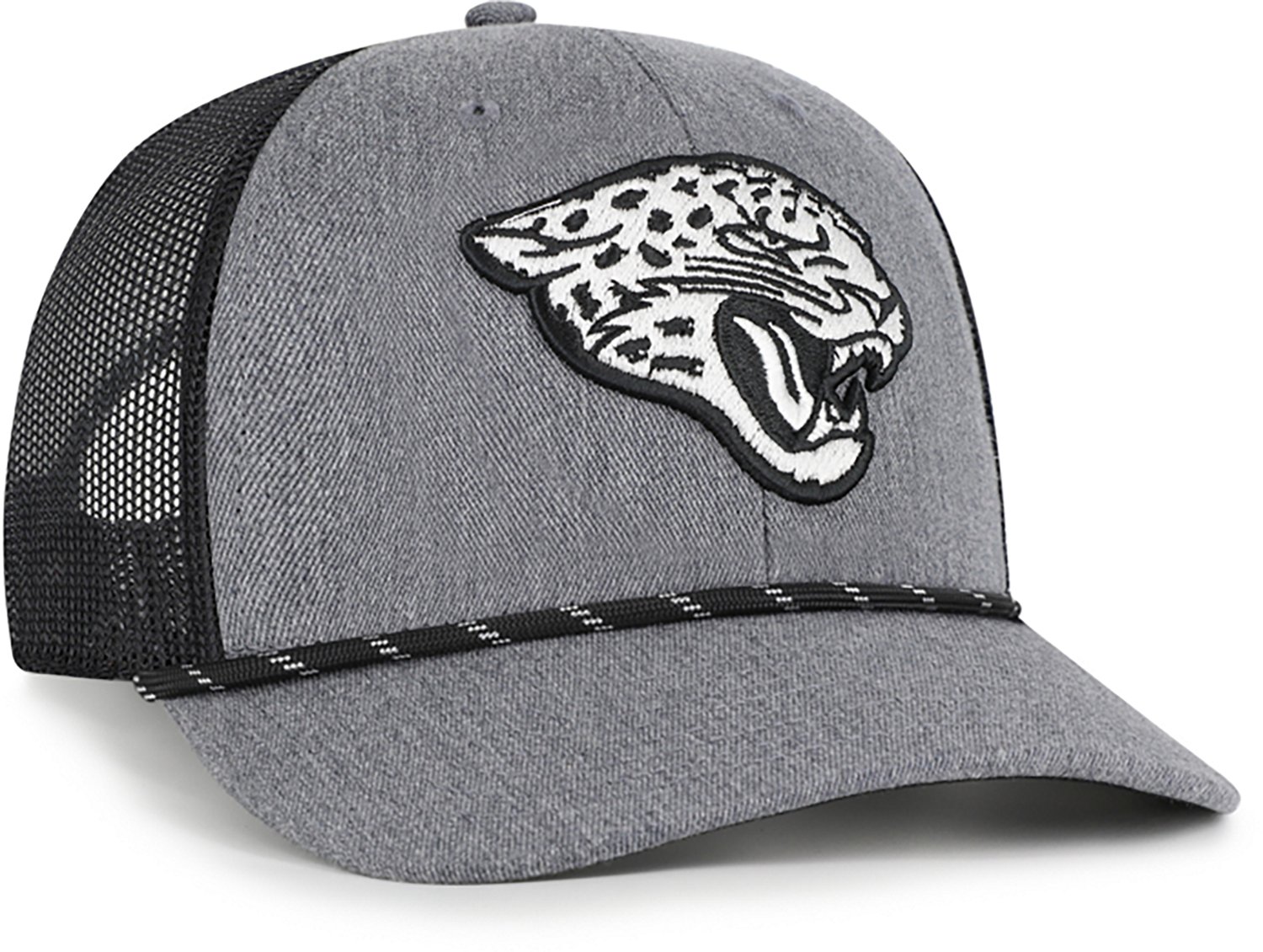 47 Brands Adults' Jacksonville Jaguars Carbon Strap Rope Trucker Cap - view number 2