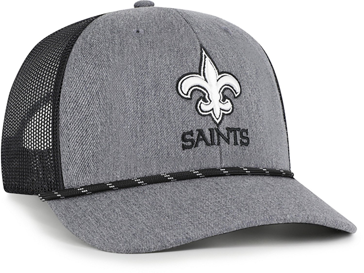 47 Brands Adults' New Orleans Saints Carbon Strap Rope Trucker Cap - view number 2