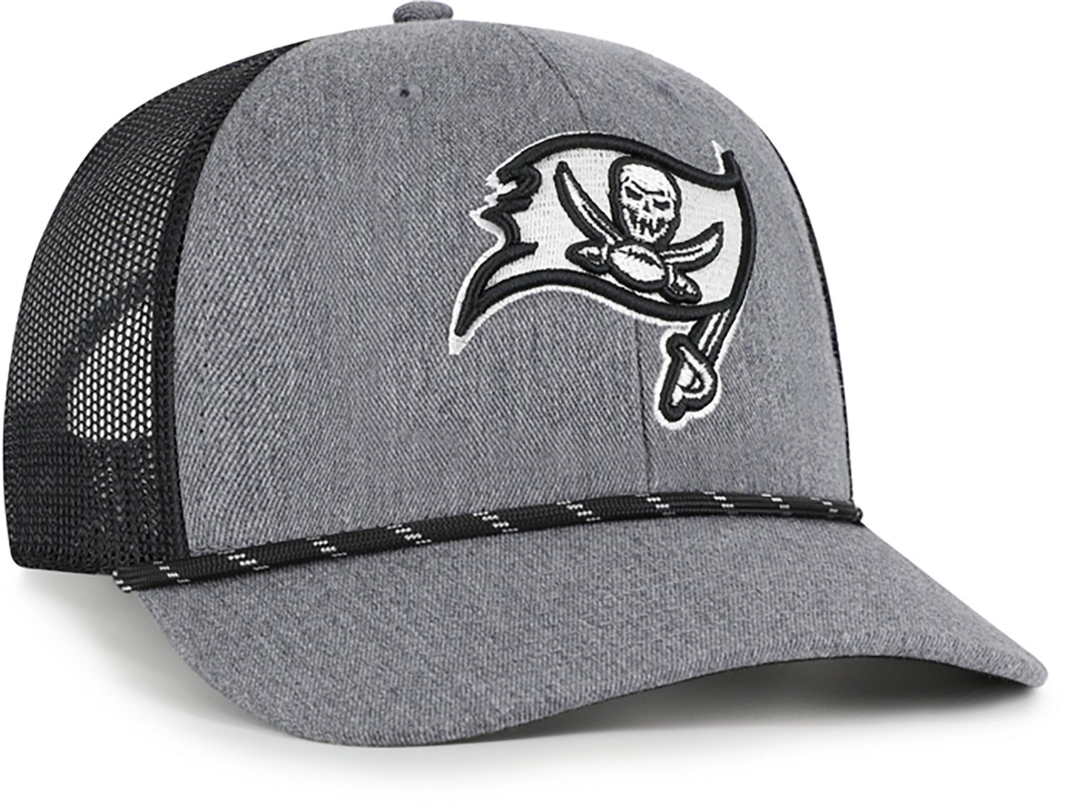 47 Brands Adults' Tampa Bay Buccaneers Carbon Strap Rope Trucker Cap - view number 2