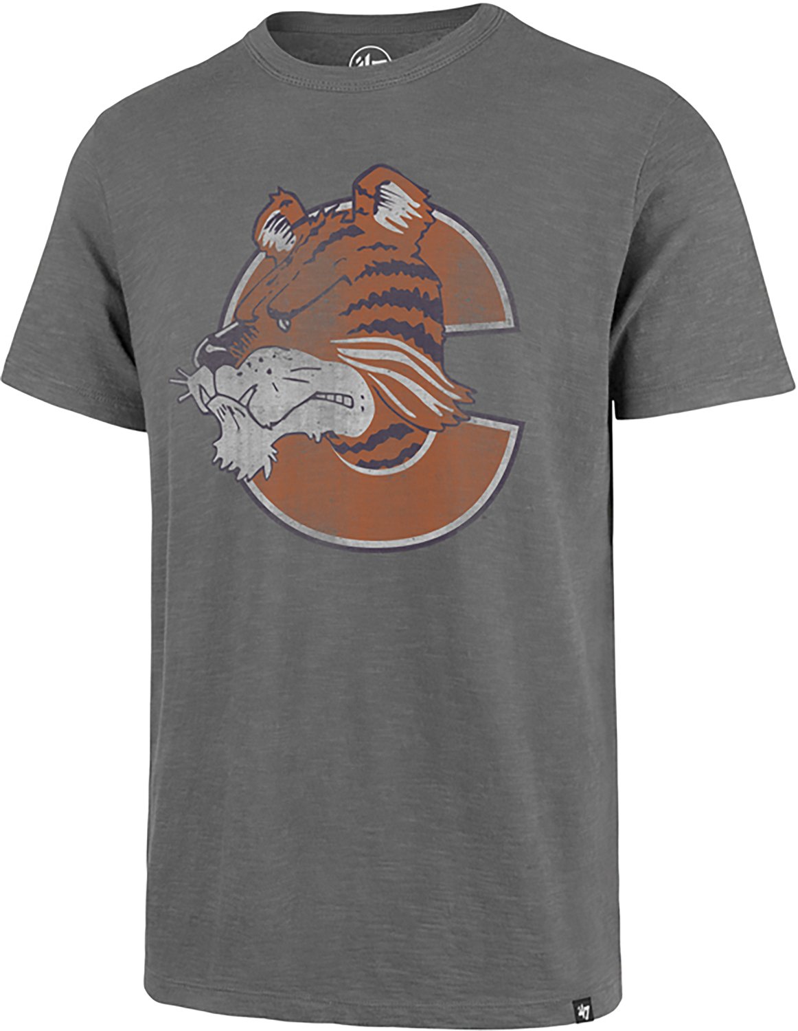 '47 Men's Clemson Tigers Vault Mascot Grit SCRUM Short Sleeve T-shirt
