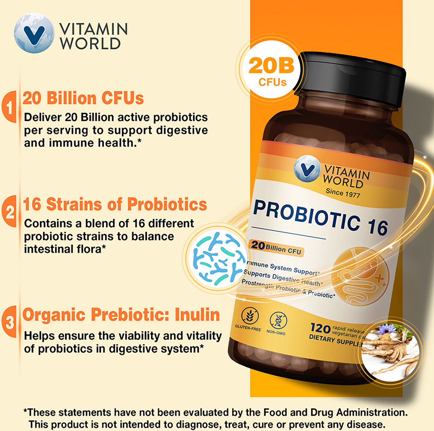 Vitamin World Probiotic16 Capsules - view number 3