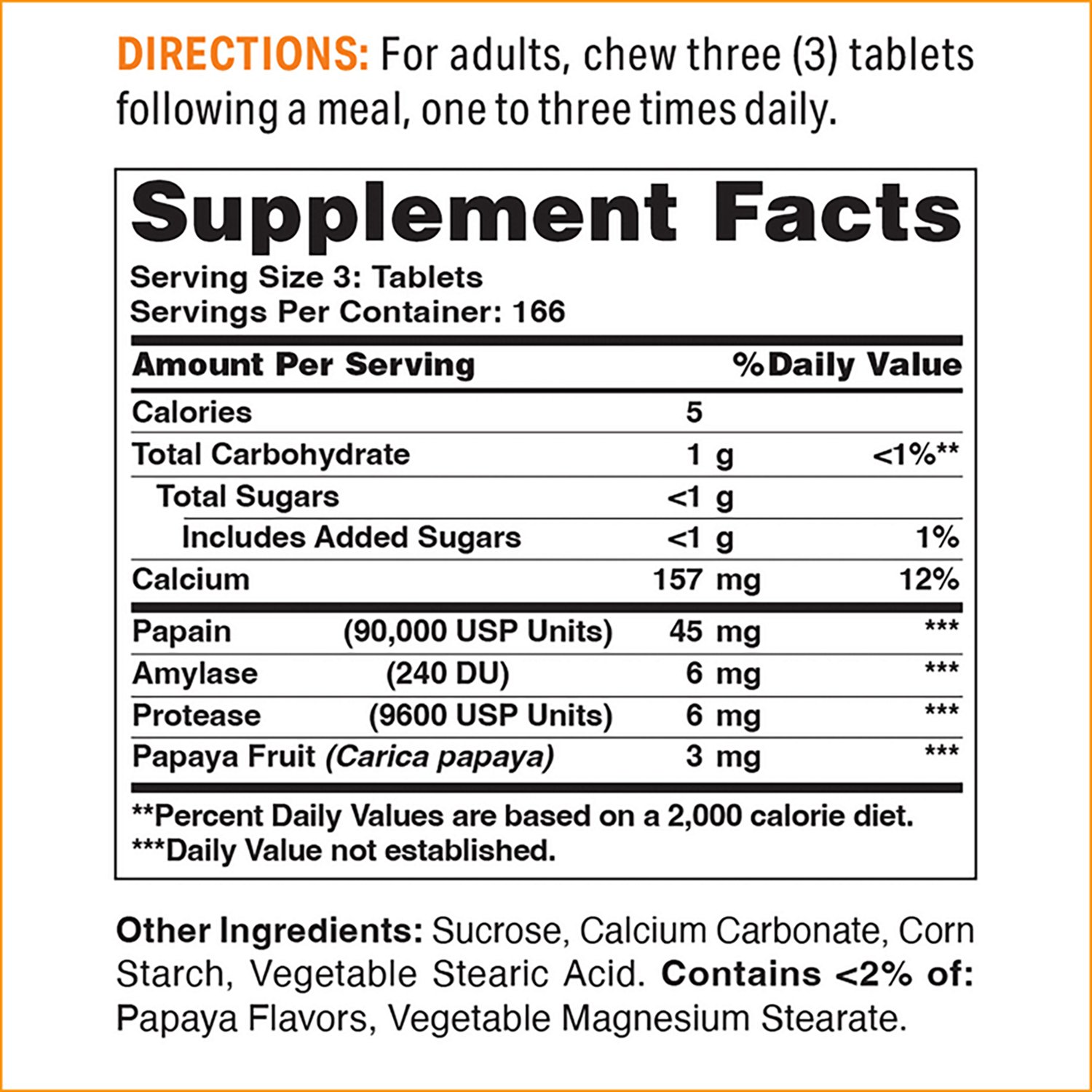 Vitamin World Papaya Enzyme Chewable Tablets - view number 2