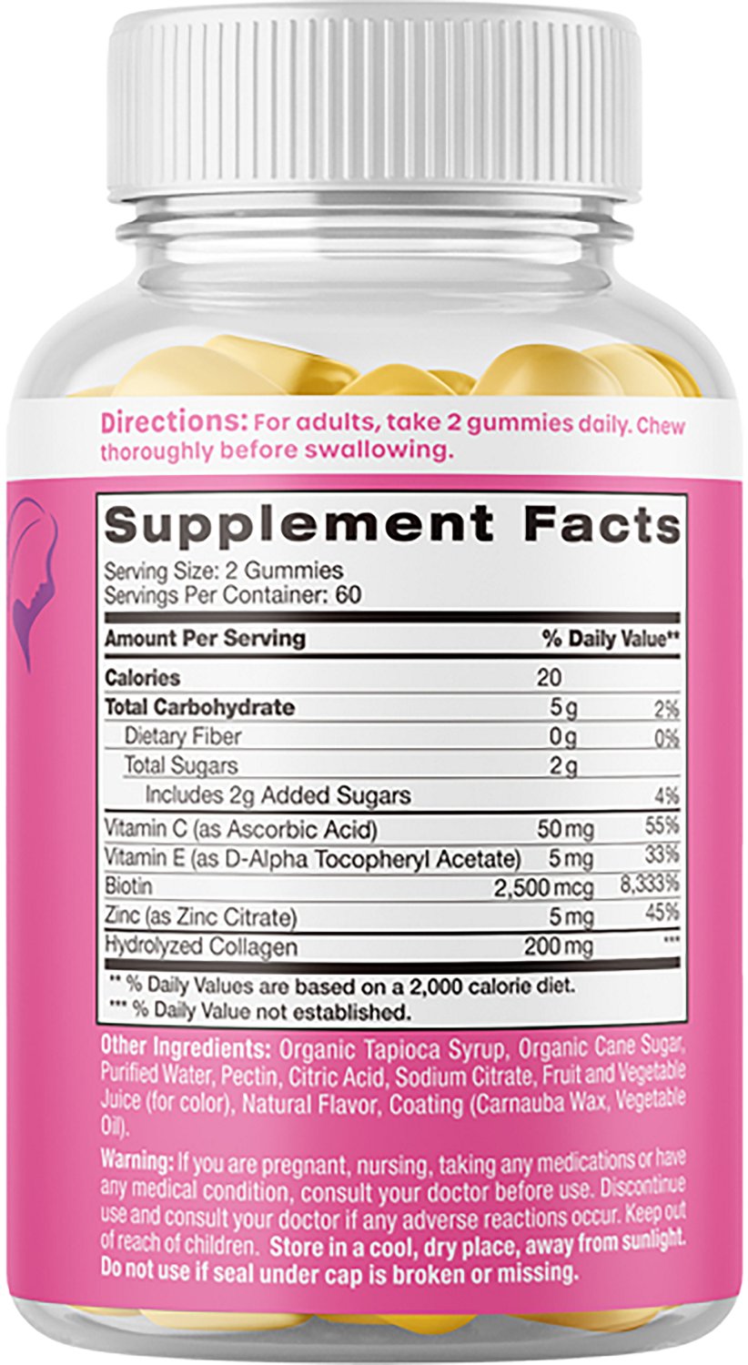 Vitamin World Hair, Skin & Nail Gummies with Biotin & Collagen - view number 2