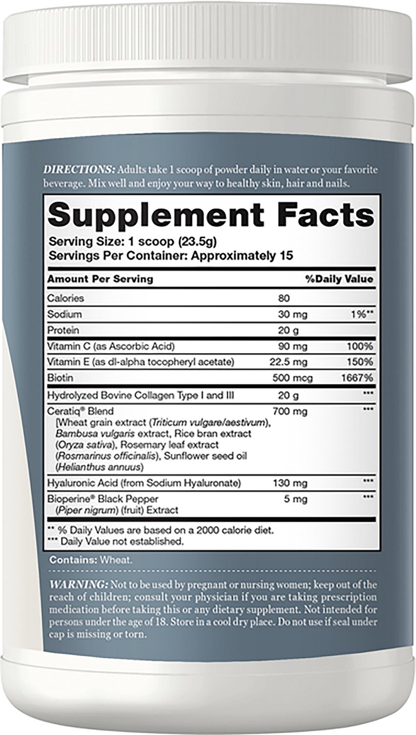 Vitamin World Collagen Peptides with Hyaluronic Acid and Ceramides Dietary Supplement - view number 2