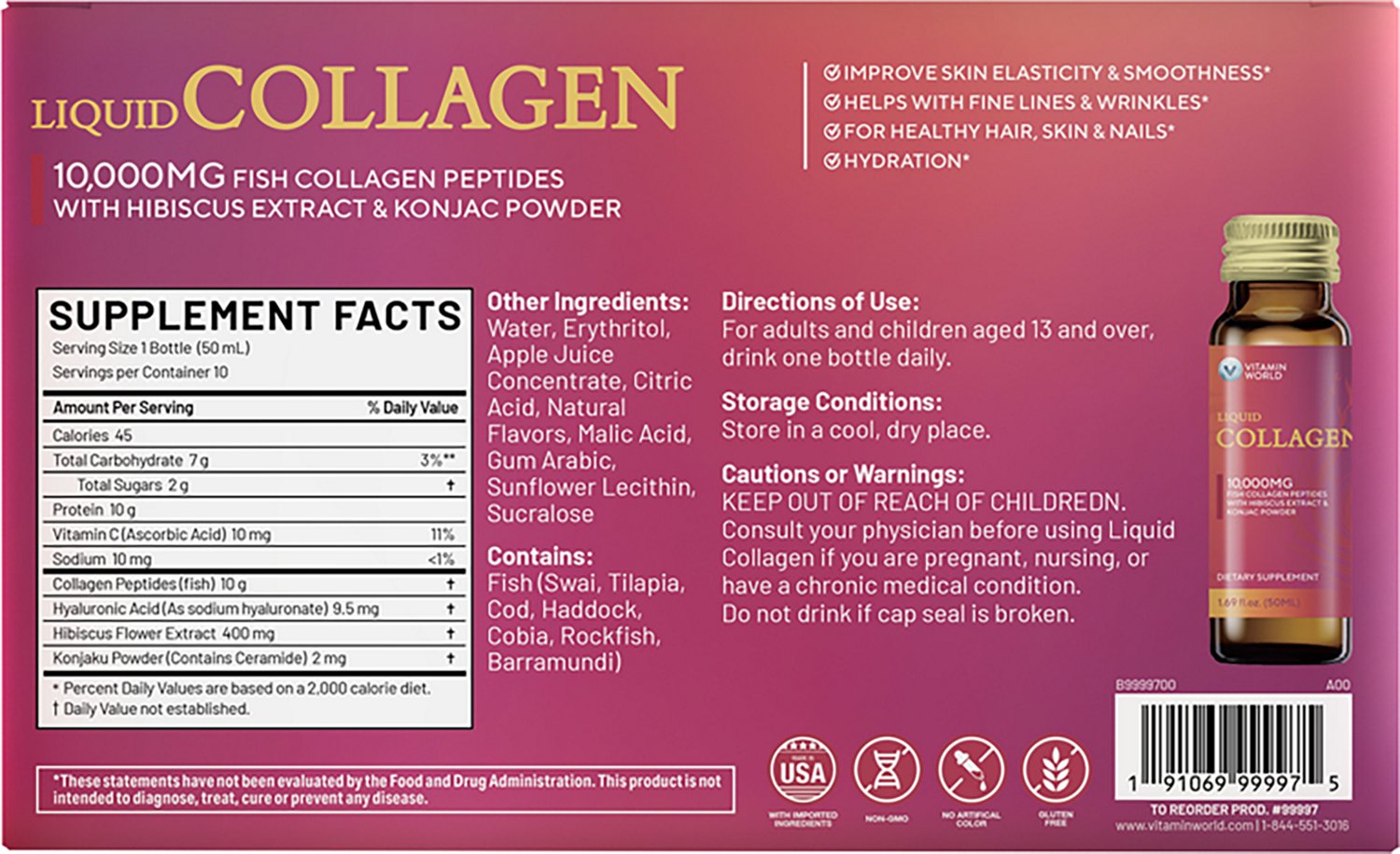 Vitamin World Crystal Clear Fish Collagen - view number 2