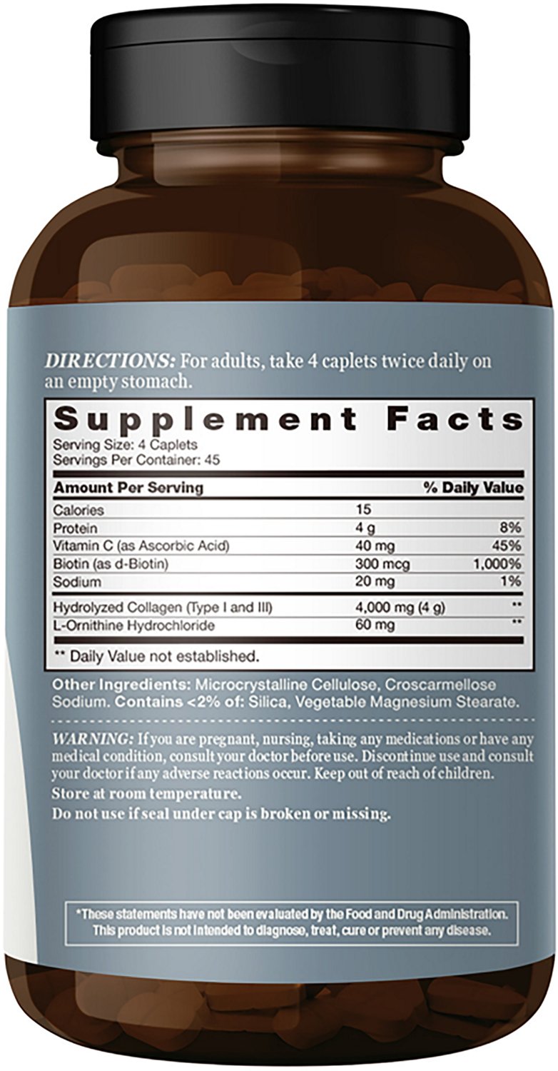 Vitamin World 4000mg Hydrolyzed Collagen Caplets - view number 2