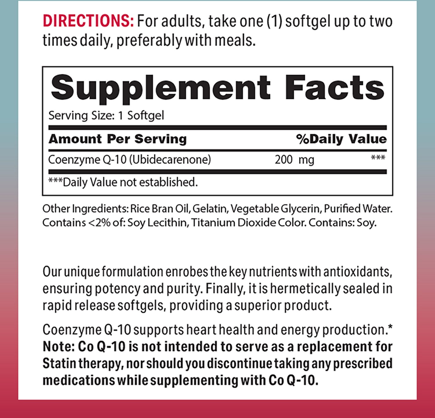 Vitamin World CO Q-10 200mg Softgels - view number 2