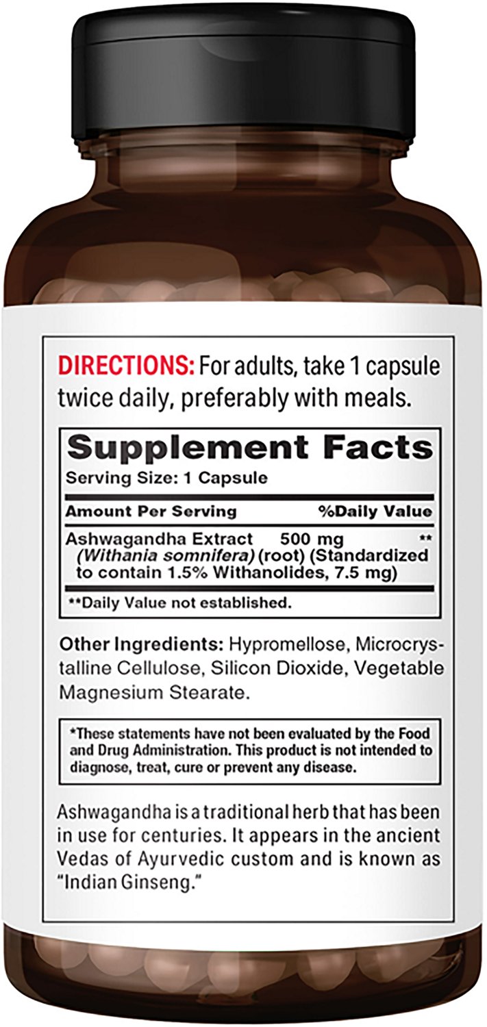 Vitamin World Ashwagandha 500 mg Capsules - view number 2
