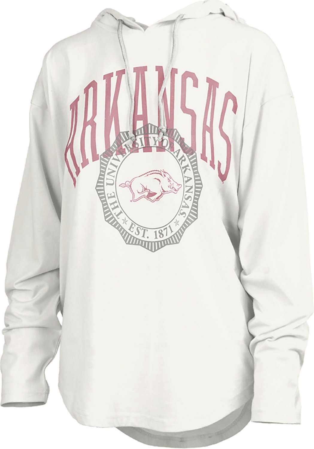 Pressbox Women's Arkansas Lawrence San Bruno Hooded Long Sleeve Top - view number 1