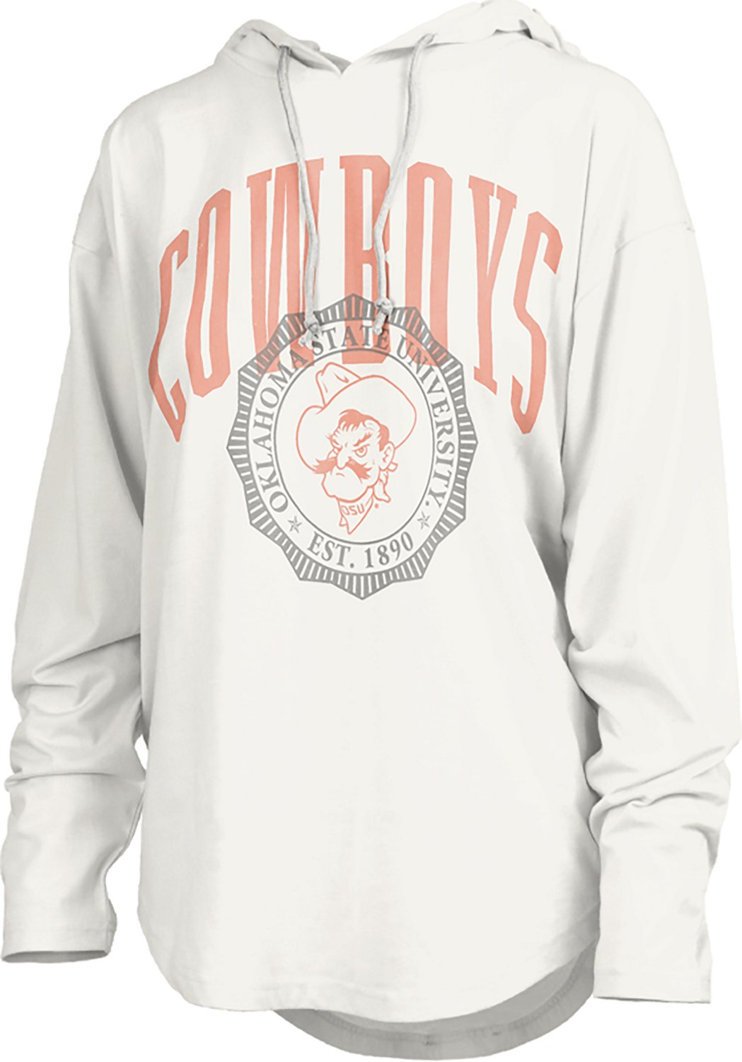 Pressbox Women's Oklahoma State Lawrence San Bruno Hooded Long Sleeve Top