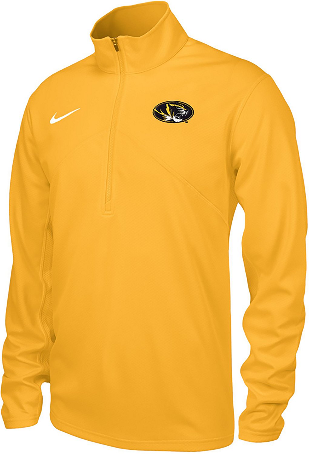 Nike Men's University of Missouri Tigers Gold Rush Training 1/4 Zip Top