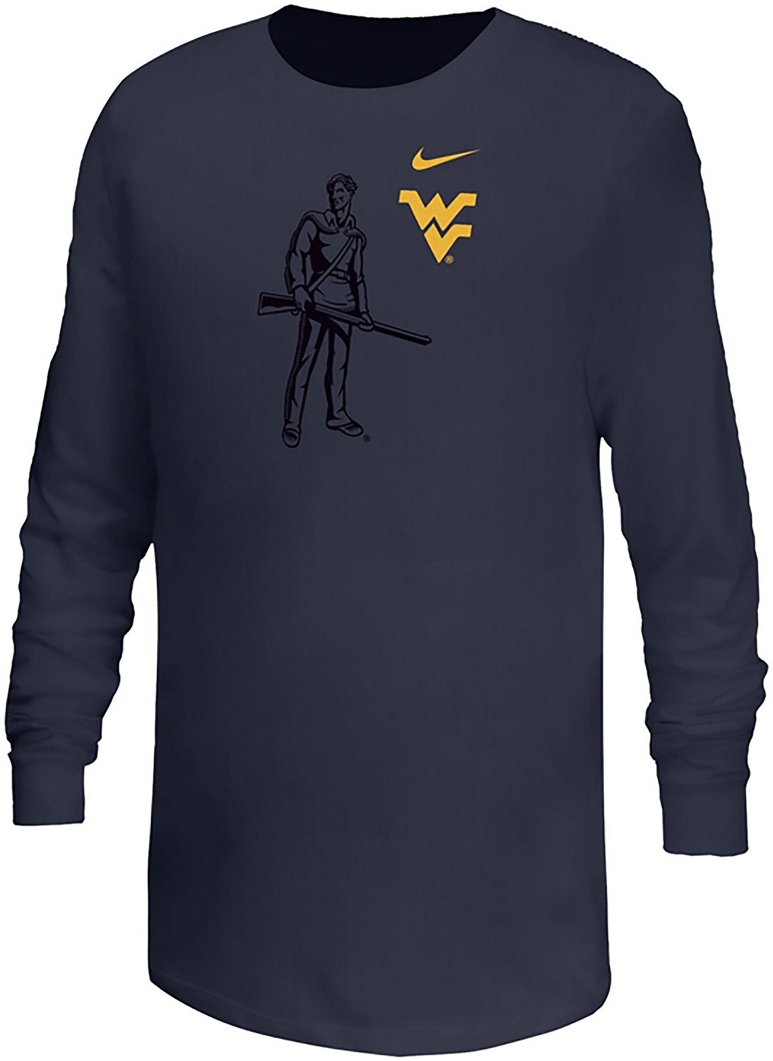 Nike Youth West Virginia Mascot Logo Long Sleeve T-shirt - view number 2