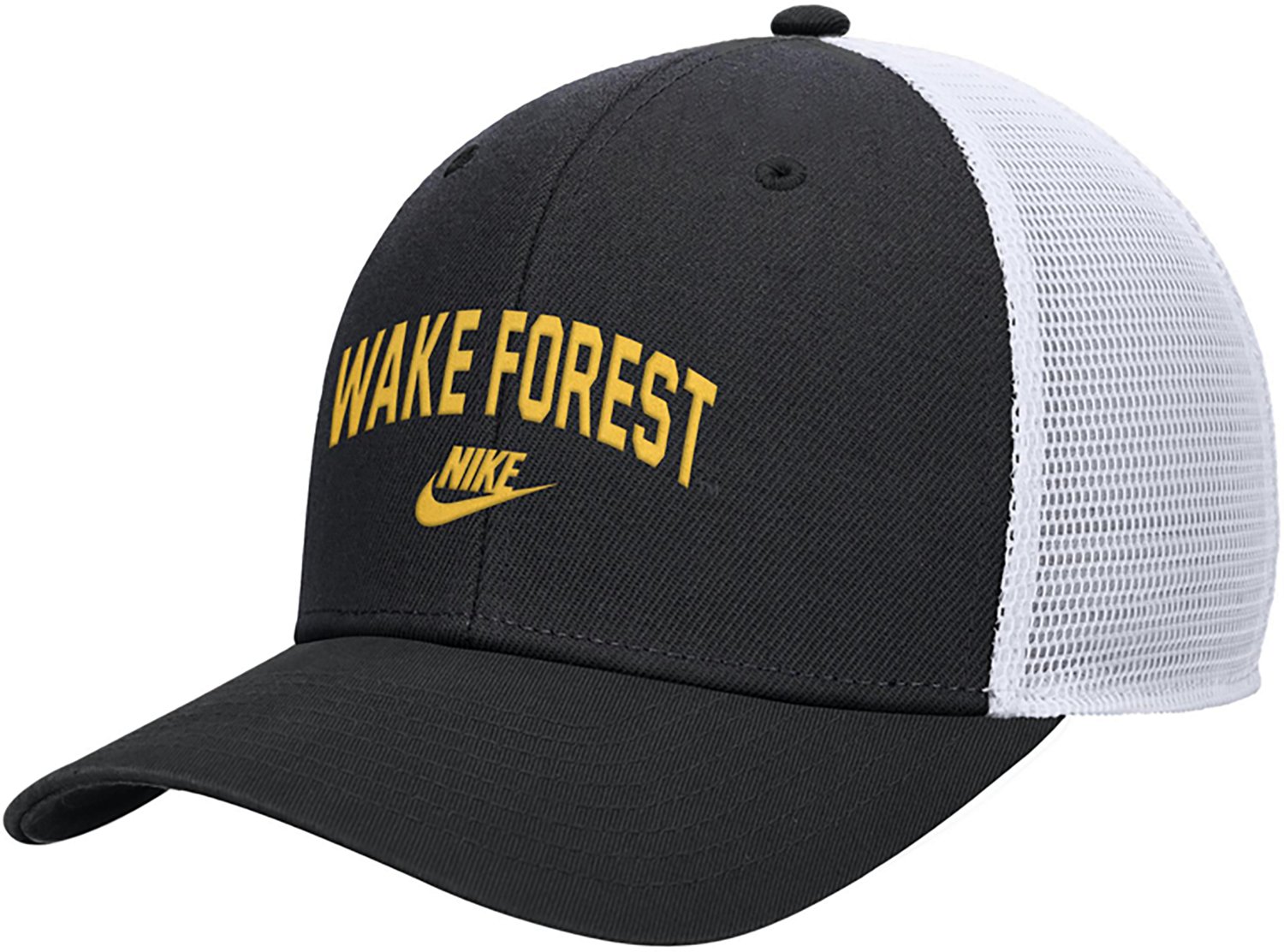 Nike Men's Wake Forest School Swoosh Rise Trucker Cap - view number 3