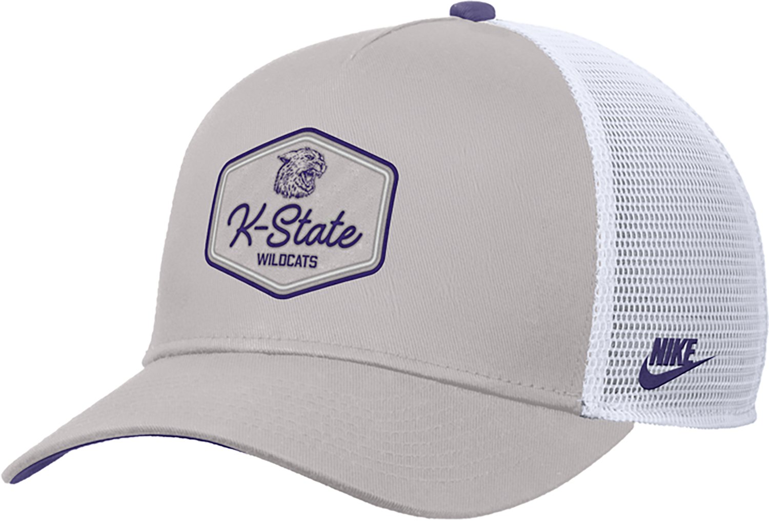 Nike Men's Kansas State Script Patch Rise Trucker Cap - view number 3
