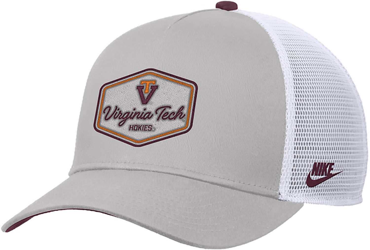 Nike Men's Virginia Tech Script Patch Rise Trucker Cap - view number 3