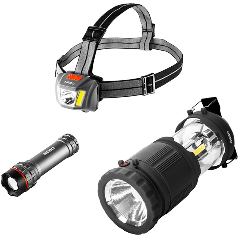 NEBO Alkaline Preparedness Emergency Flashlight Bundle