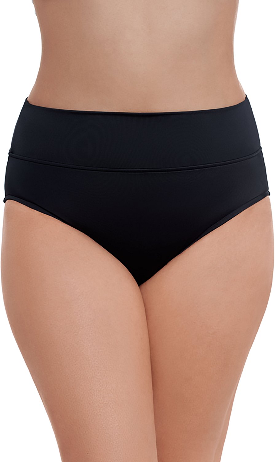 Trimshaper Women's Solid Yoke Brief Swim Shorts - view number 2