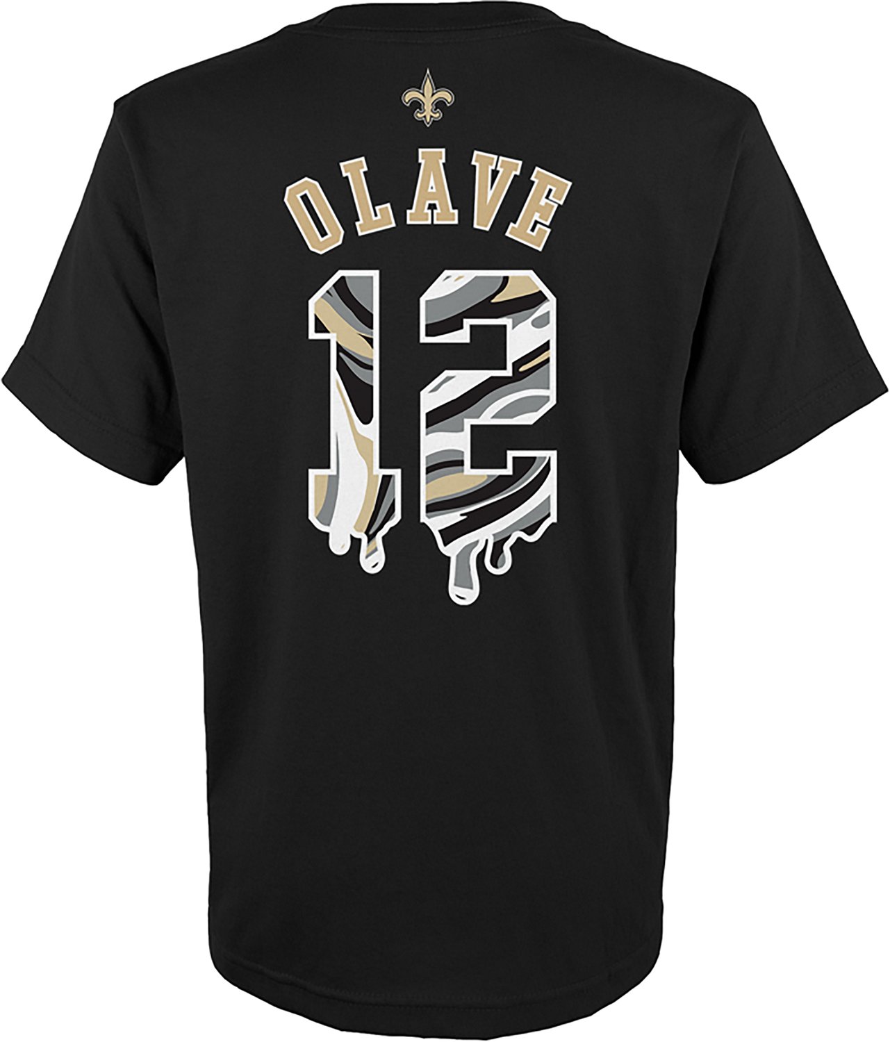 Outerstuff Youth Saints Alvin Kamara Name and Number Drip Cotton T-shirt - view number 3