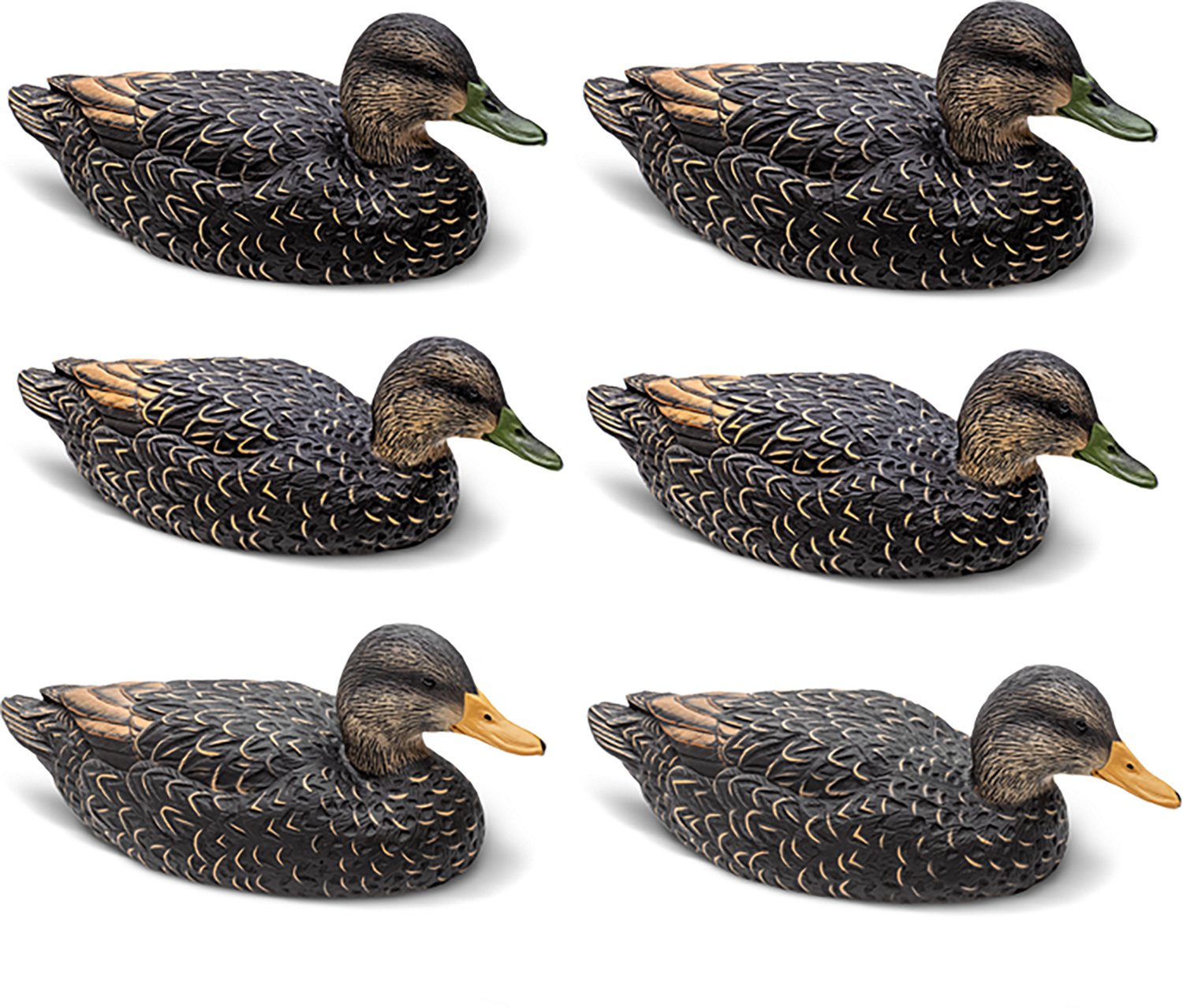 Rig'Em Right Outdoors Mainline Series Black Duck Decoy 6-Pack - view number 2