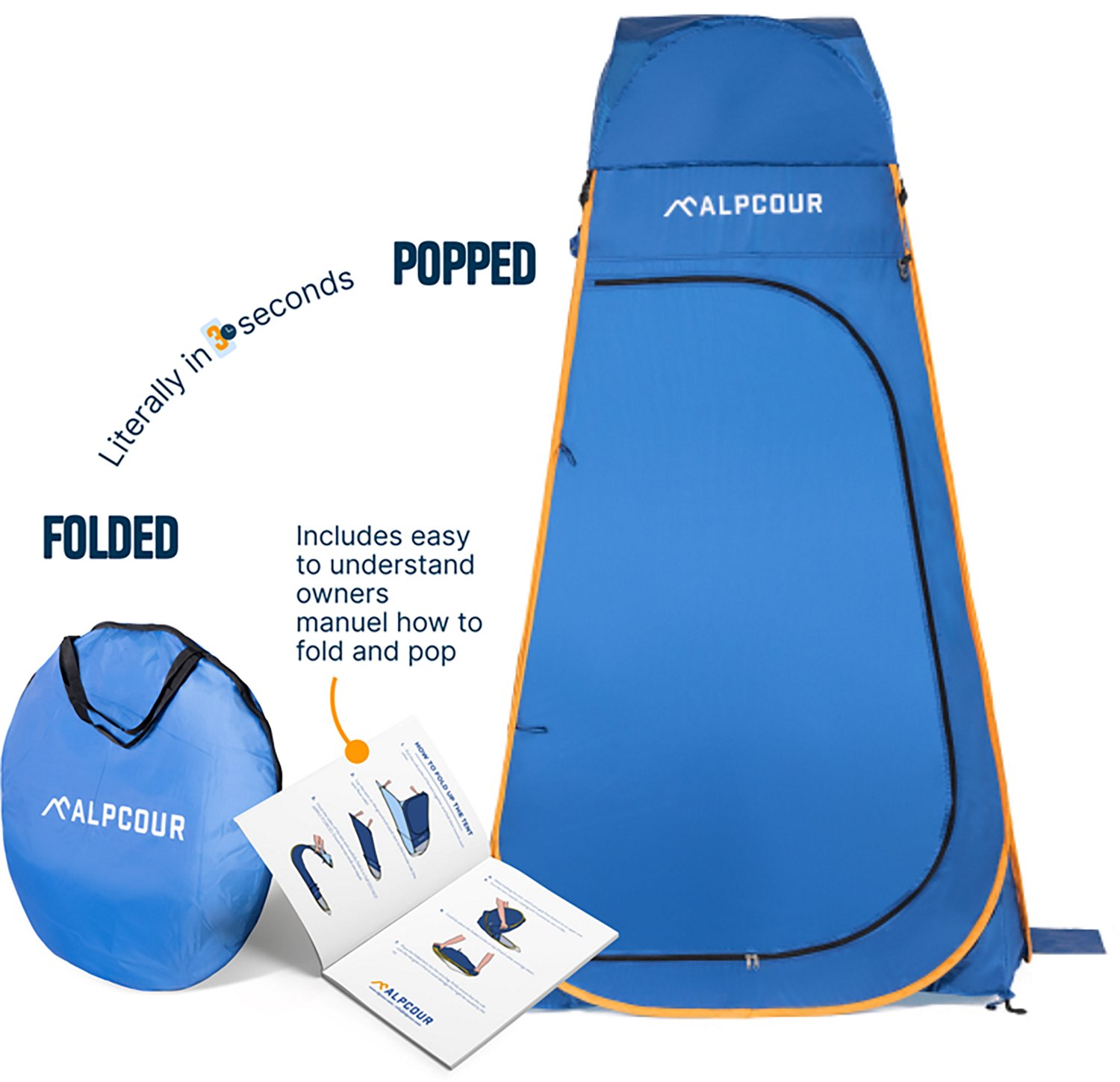 Alpcour Portable Pop-Up Privacy Tend XTall