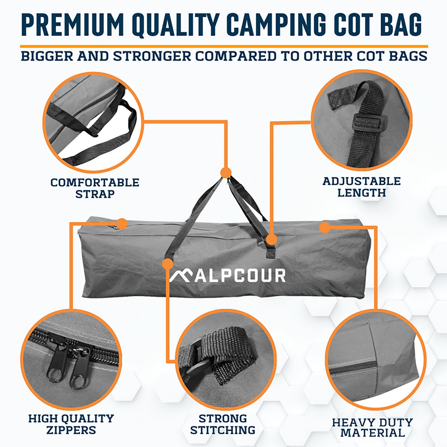 Alpcour Camping Cot Bag 42" - view number 7