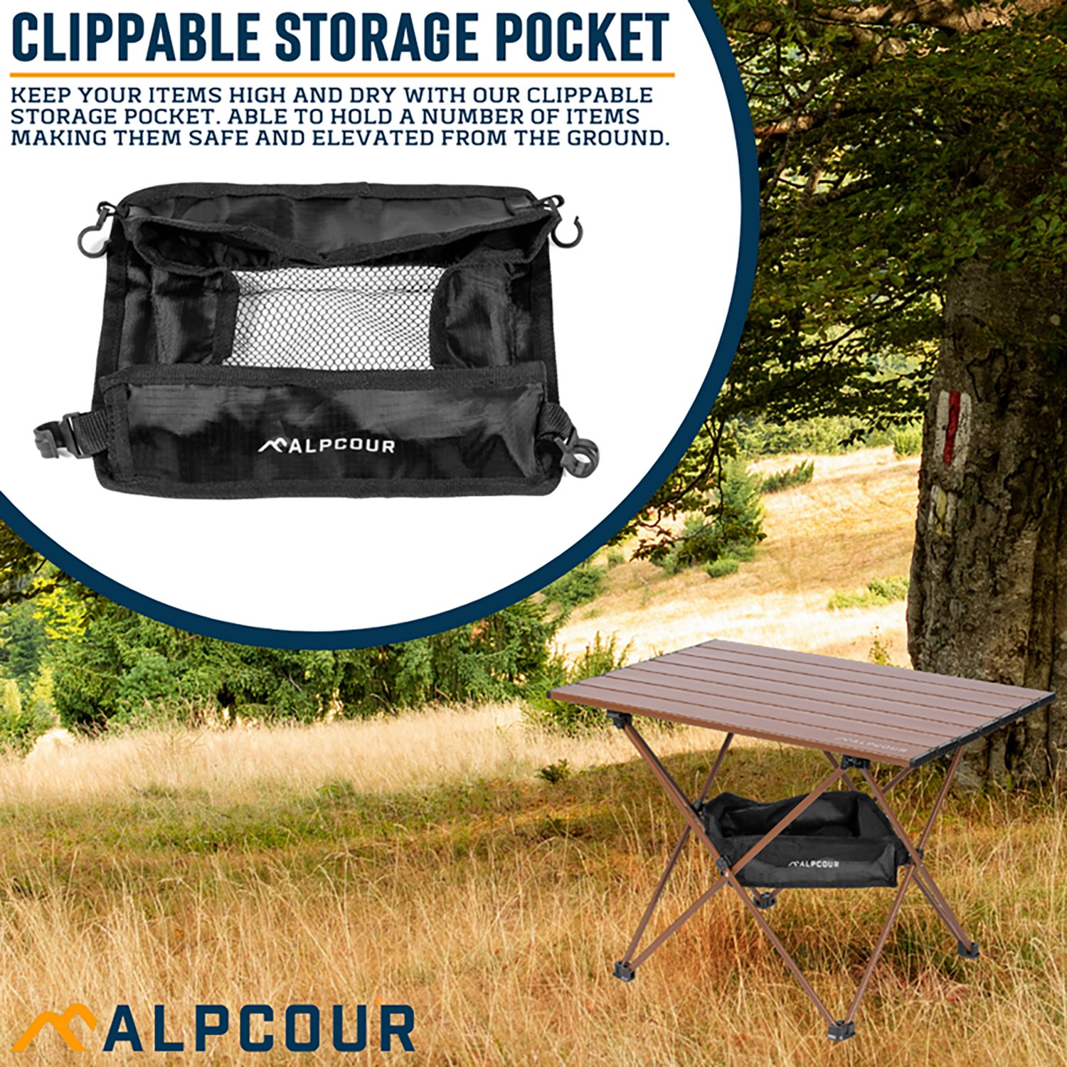 Alpcour Medium Camping Folding Table - view number 7