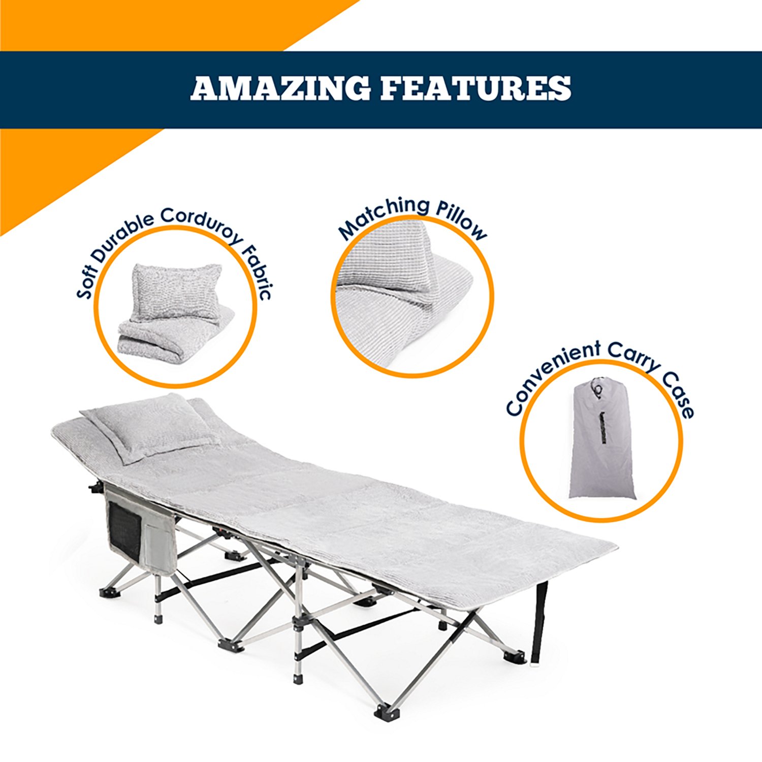 Alpcour Camping Cot Twin Mattress Pad - view number 4