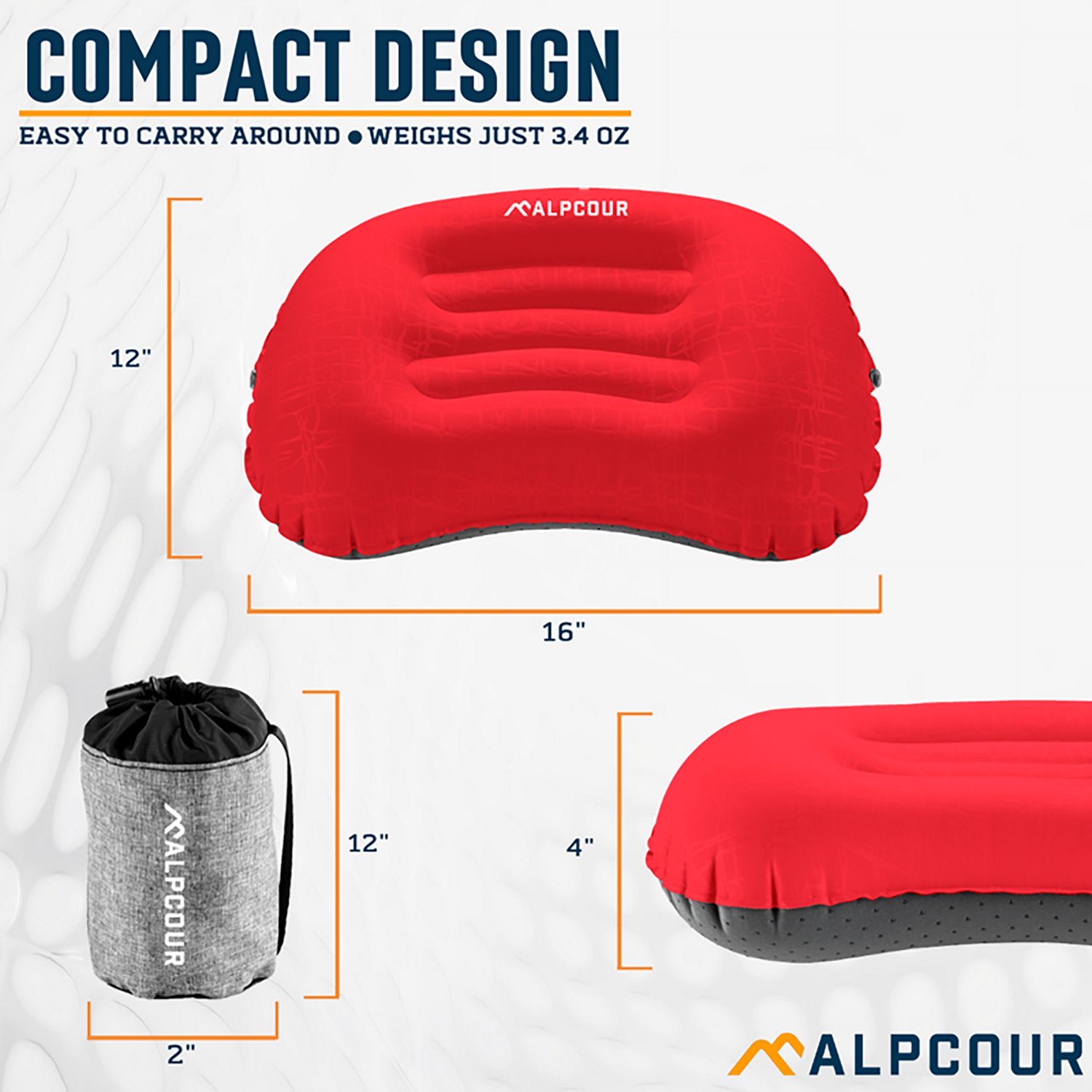 Alpcour Large Inflatable Camping Pillow - view number 2