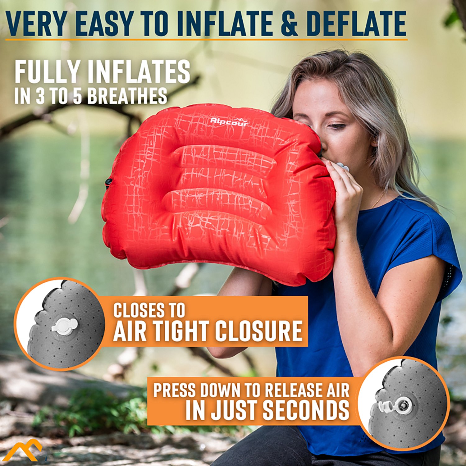 Alpcour Large Inflatable Camping Pillow - view number 5