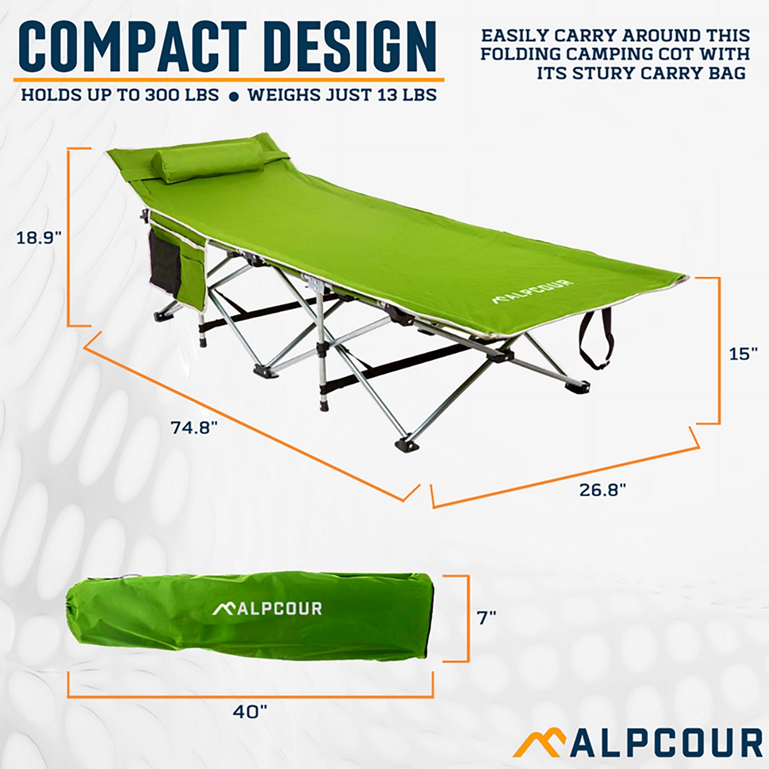 Alpcour Folding Camping Cot - view number 4