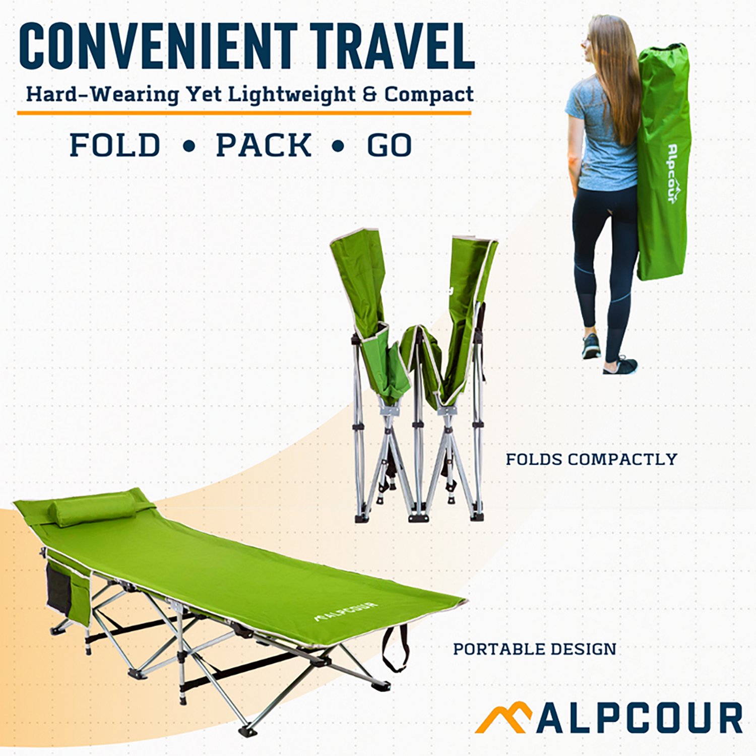 Alpcour Folding Camping Cot - view number 5