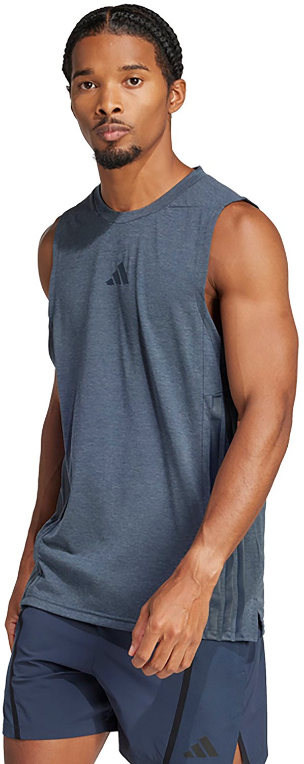 adidas Men's D4T 3-Stripes Tank Top - view number 1