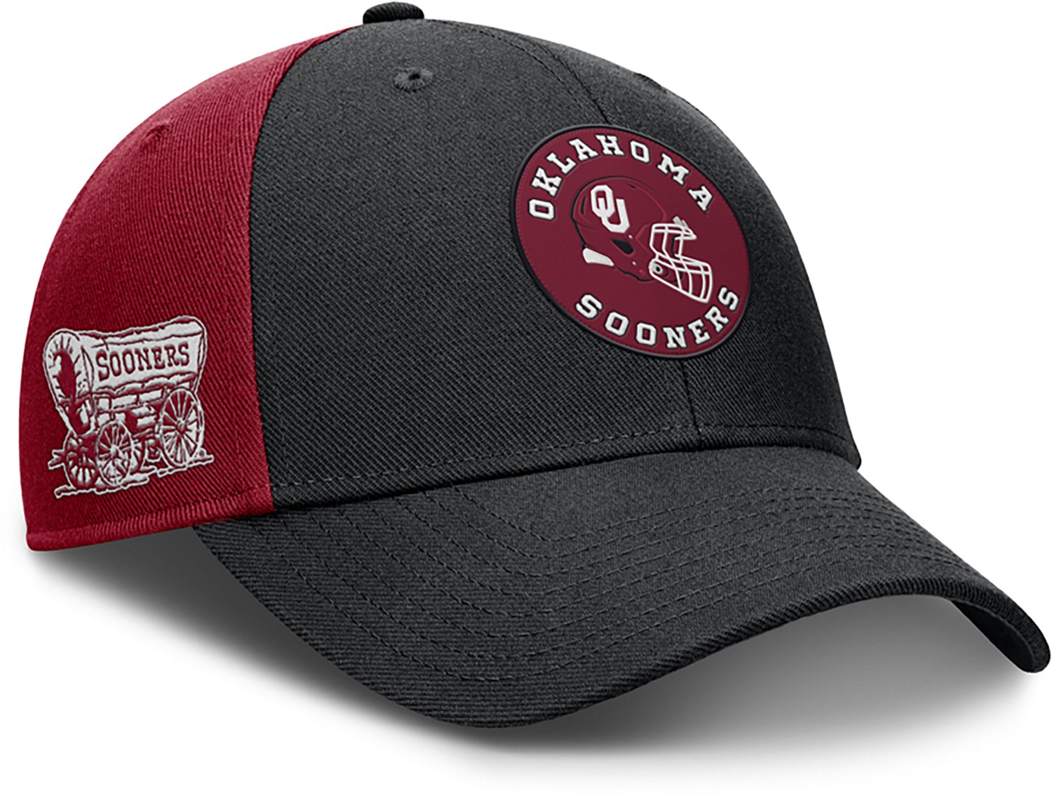 Jordan Men's University of Oklahoma Dri-FIT Rise Football Helmet Local Cap - view number 3