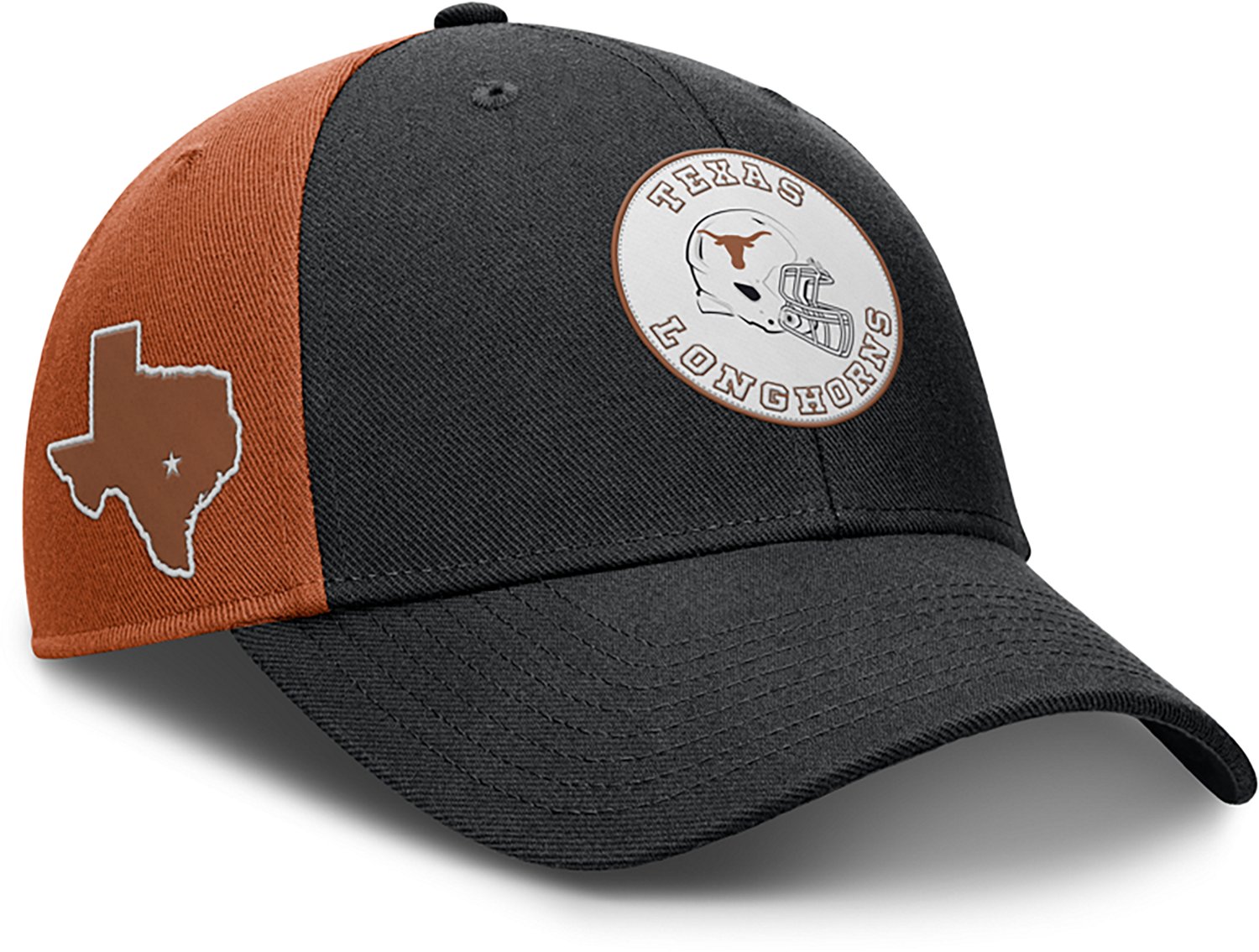 Nike Men's Texas Dri-FIT Rise Football Helmet Logo Local Structured Adjustable Cap - view number 3