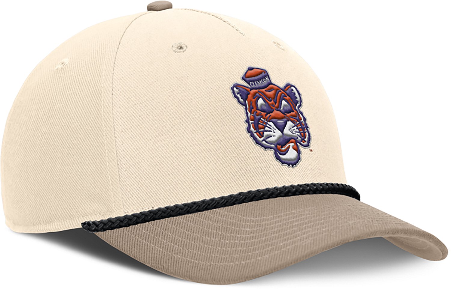 Nike Men's Clemson Tigers Rise Legacy Logo Structured Adjustable Cap - view number 3