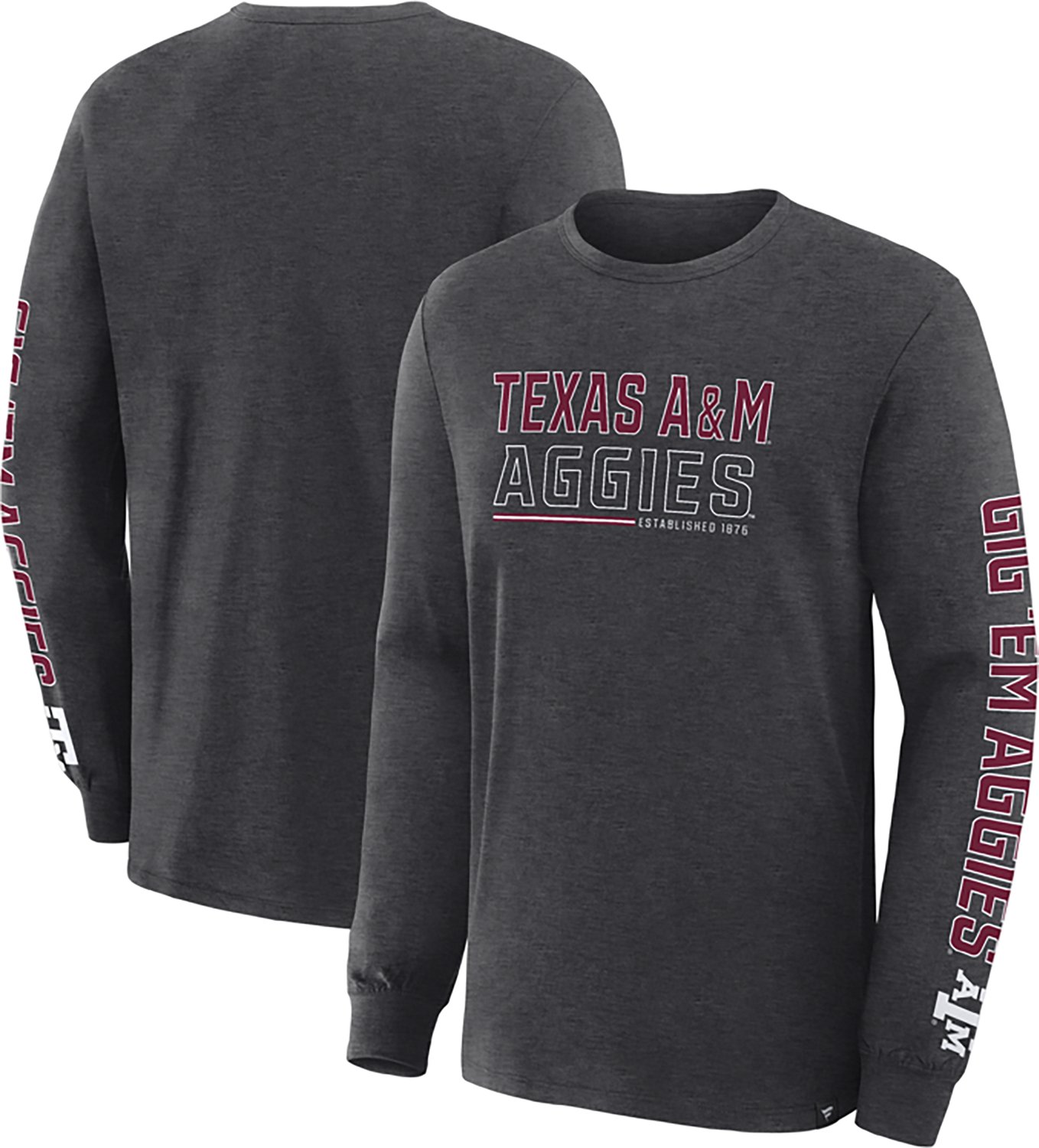 Fanatics Texas AM Aggies Quad Fuel The Fire Long Sleeve T-Shirt