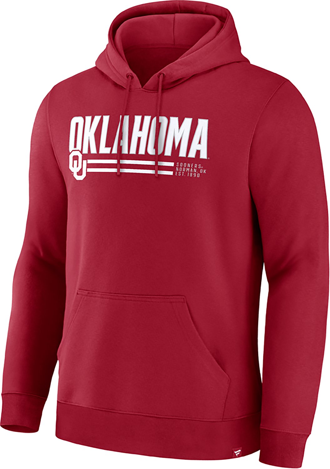 Fanatics Men's Oklahoma Sooners Wordmark Stripe Legacy Fleece Hoodie - view number 2
