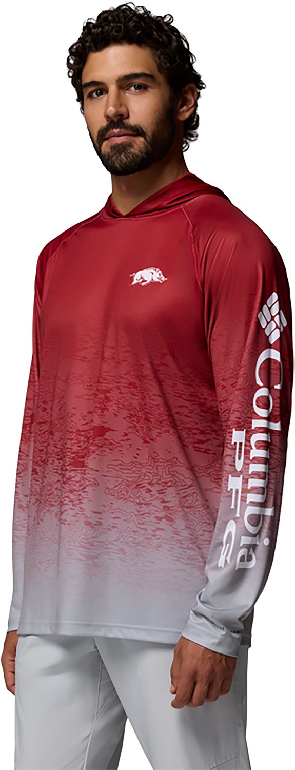 Columbia Sportswear Men's Arkansas Razorbacks Collegiate PFG Super Terminal Tackle Hoodie - view number 4