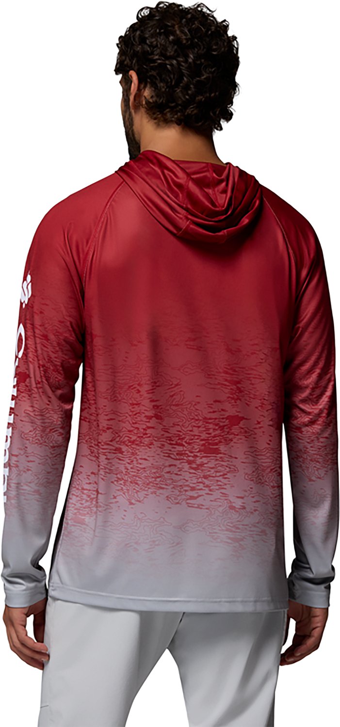Columbia Sportswear Men's Arkansas Razorbacks Collegiate PFG Super Terminal Tackle Hoodie - view number 5