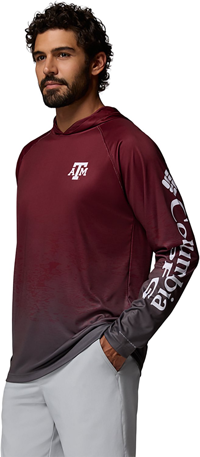 Columbia Sportswear Men's Texas A&M Aggies Collegiate PFG Super Terminal Tackle Hoodie - view number 2