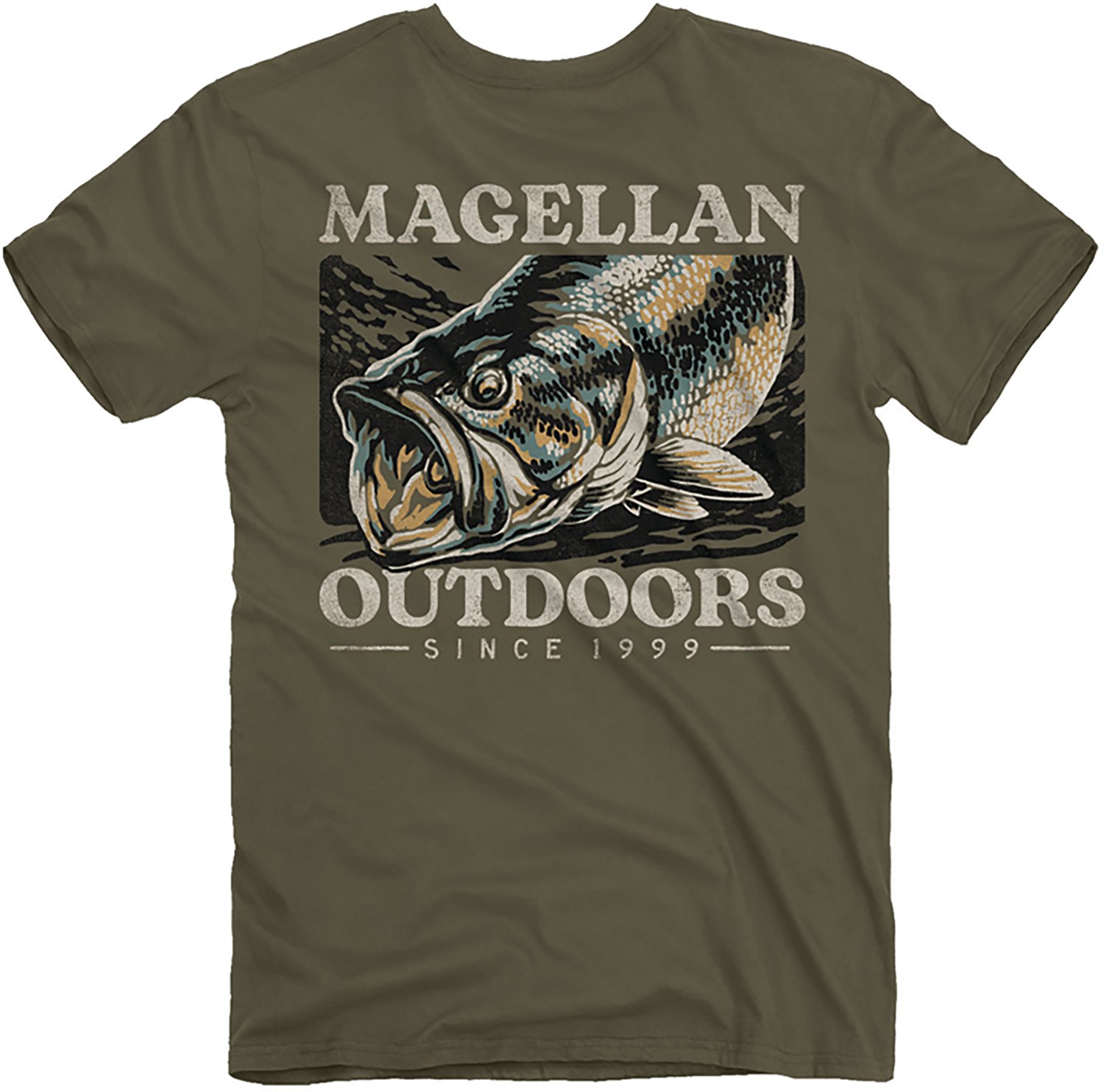 Magellan Outdoors Men's Large Vintage Bass T-shirt