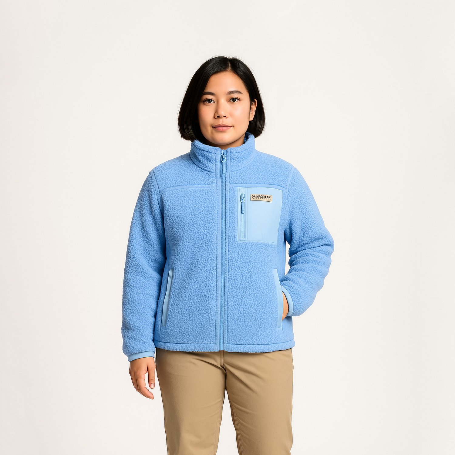 Magellan Outdoors Girls’ Campfire Sherpa Fleece Jacket - view number 1