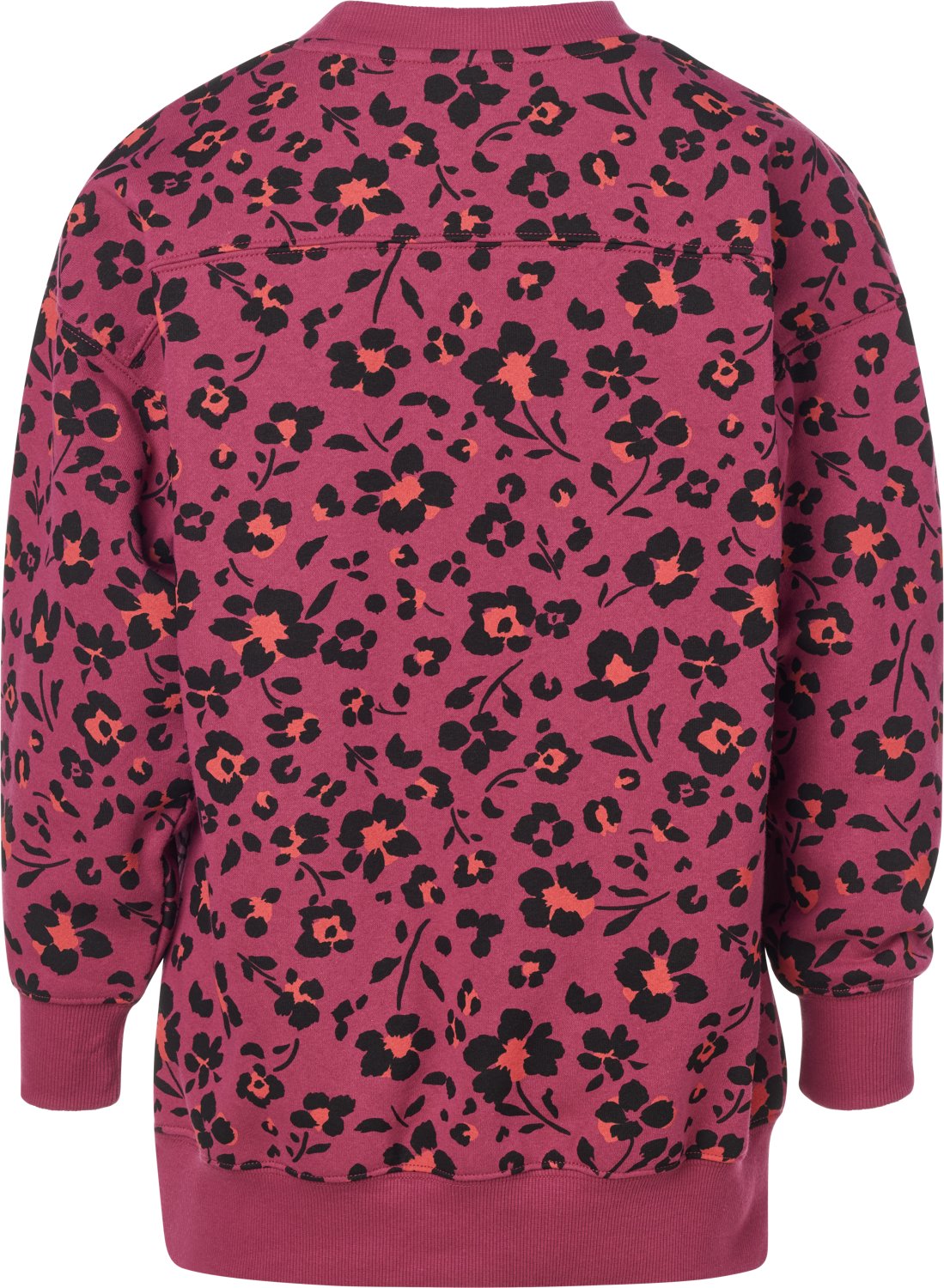 BCG Girls' Cotton Fleece Oversized Graphic Pullover Sweatshirt - view number 2