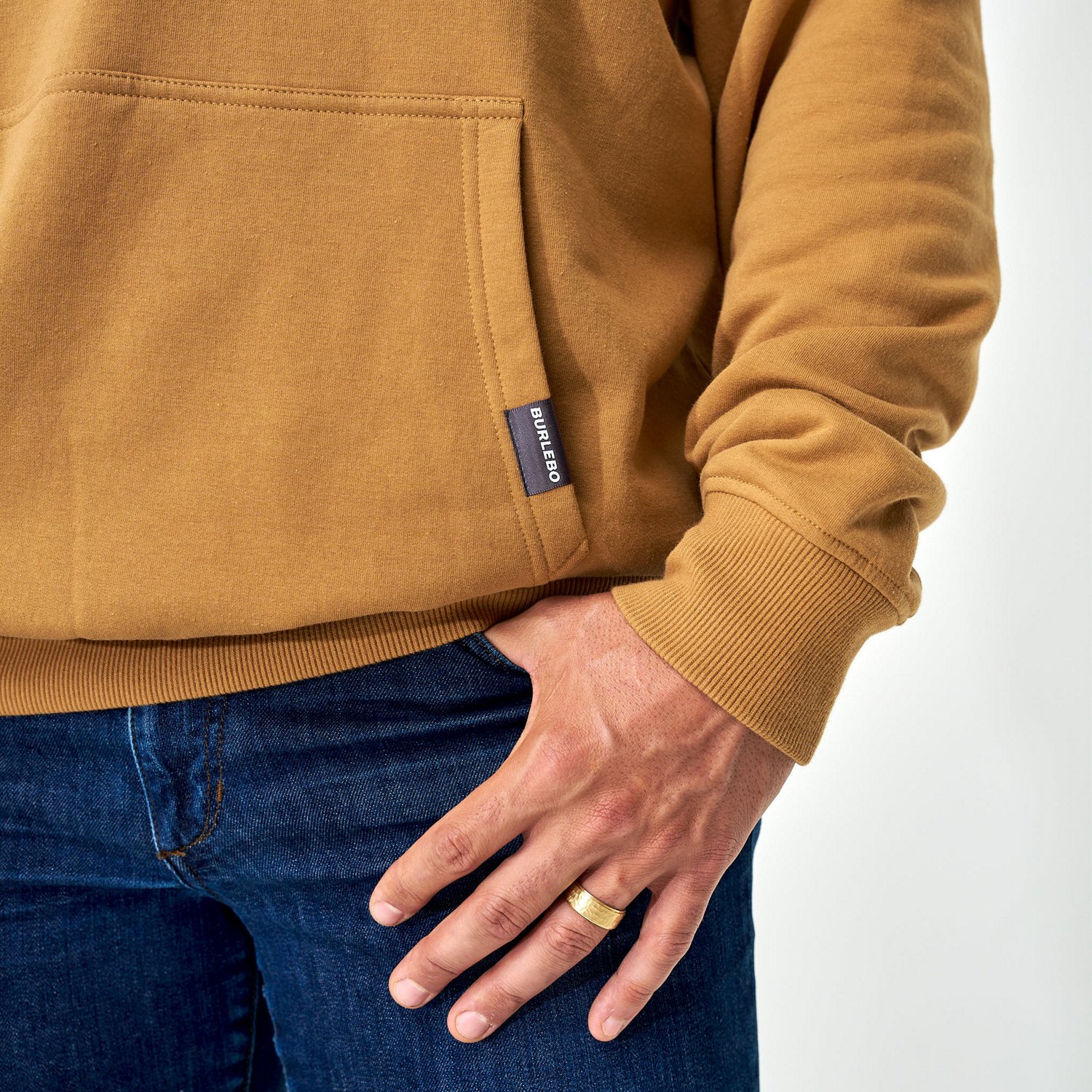 BURLEBO Men's Fleece Pullover Hoodie - view number 4