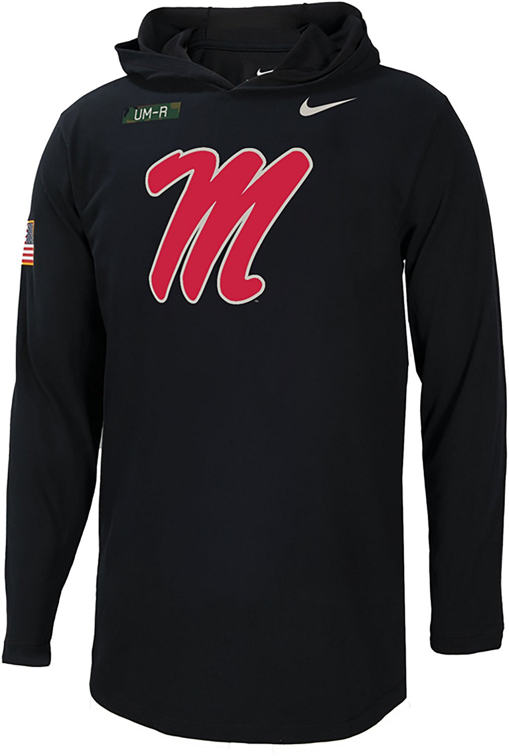 Nike Men's University of Mississippi Dri-FIT Cotton Military Appreciation Hoodie
