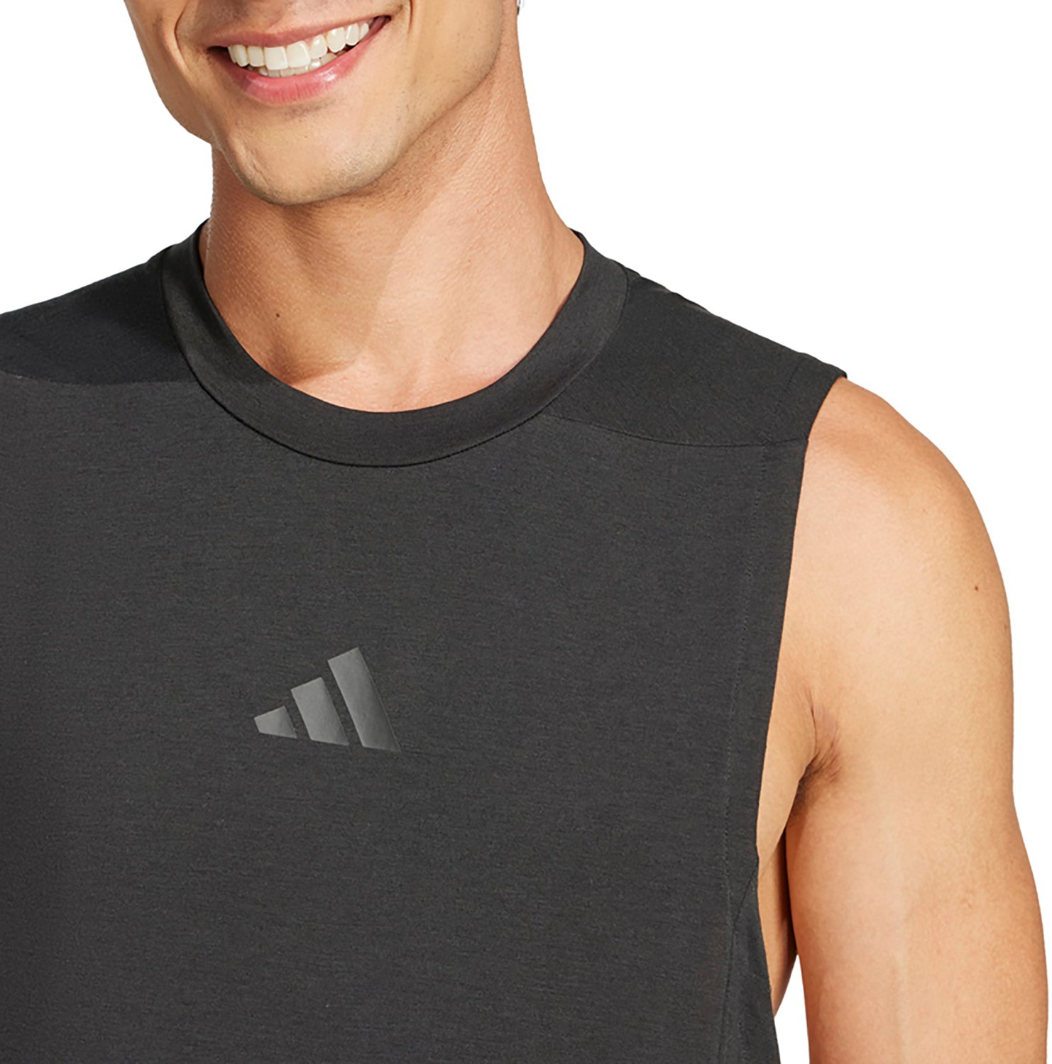 adidas Men's D4T 3-Stripes Tank Top - view number 3