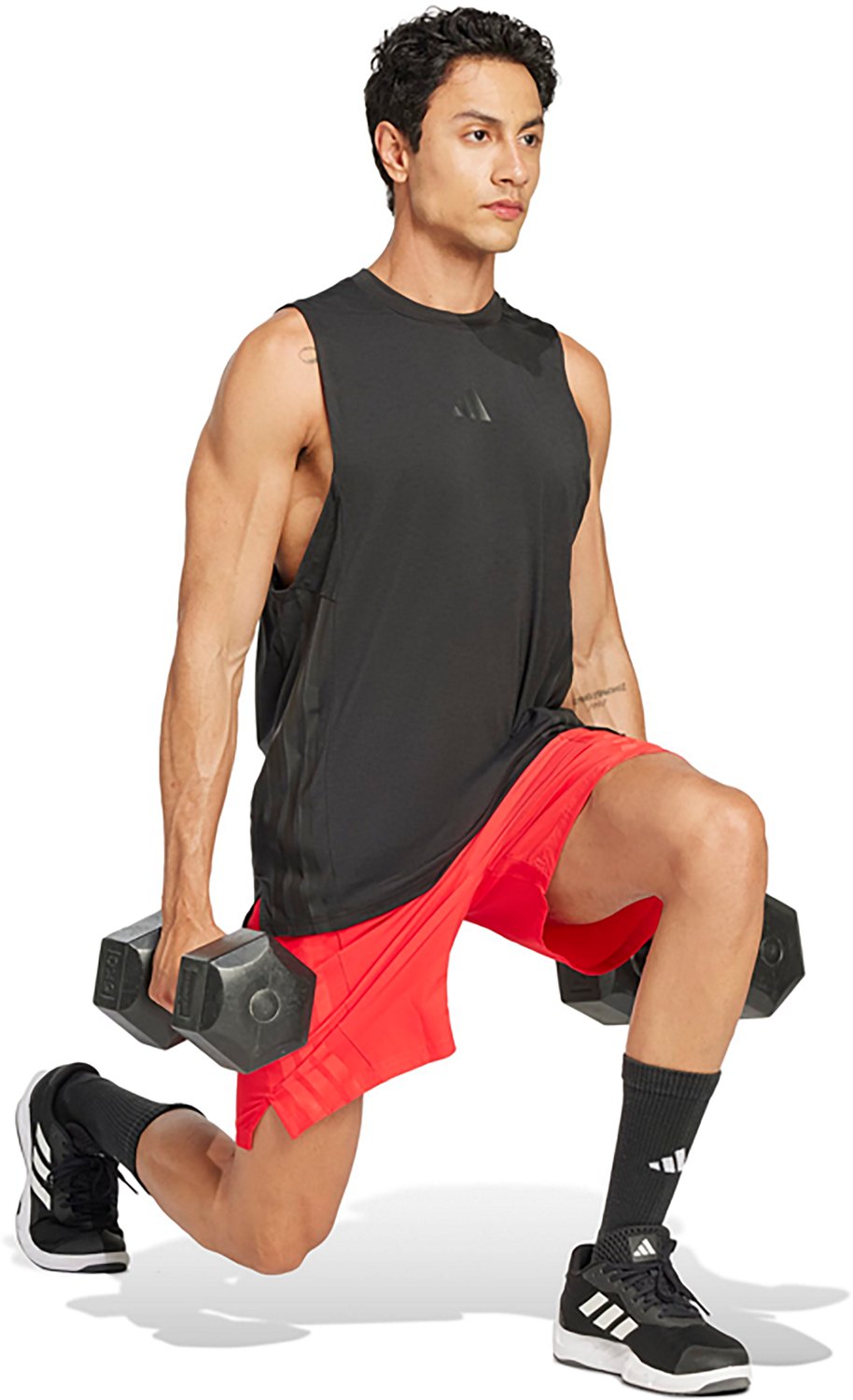 adidas Men's D4T 3-Stripes Tank Top - view number 5